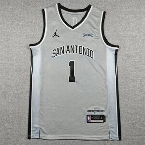 Mens Youths Available Choose Victor Wembanyama Silver Stitched Jersey